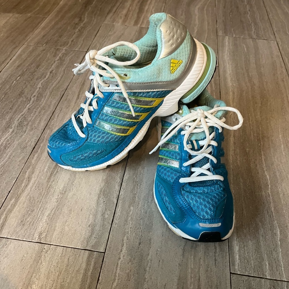 2013 Adidas Supernova Sequence 5 Running Shoes (Q23652) Blue/Silver Women's Sz 8